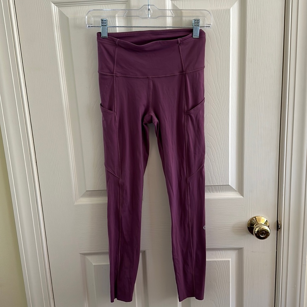 Lululemon Leggings with Pockets in Purple